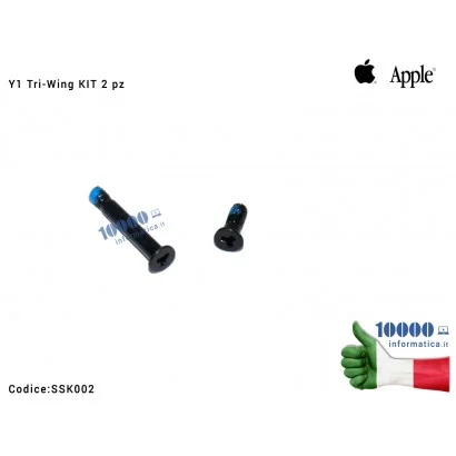 SSK002 Viti Alloggiamento Batteria Apple MacBook Pro 13'' A1278 2009 2010 2011 2012 Y1 Tri-Wing [Set Screw Kit 2 pz]