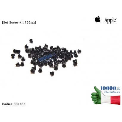 SSK005 Viti Tastiera APPLE MacBook A1398 A1502 A1425 A1369 A1370 A1465 A1466 [Set Screw Kit Keyboard 100 pz] Alloggiamento Fi...