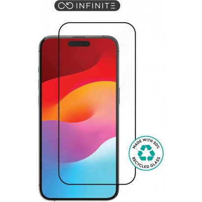 ES501406 eSTUFF INFINITE iPhone 15 Pro Full Cover Screen Protector. Titan Shield® Apple iPhone 15...