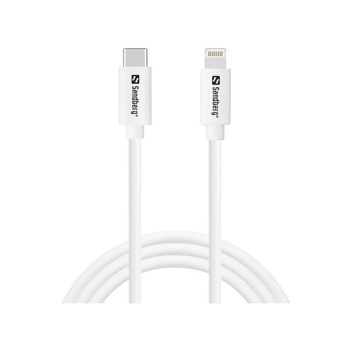 136-58 Sandberg USB-C PD to Lightning MFI, 1M NONE - Only use for non-battery items