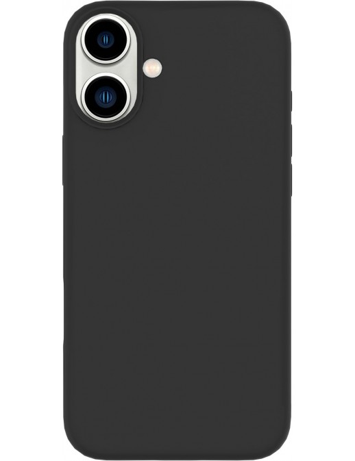 ES67120050 ES67120050 eSTUFF iPhone 16 INFINITE RIGA Silicone Cover - Black - 76% recycled material Apple iPhone 16