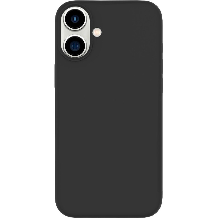 ES67120051-BULK eSTUFF iPhone 16 Plus INFINITE RIGA Silicone Cover - Black - 76% recycled material Apple iPhone 16 Plus