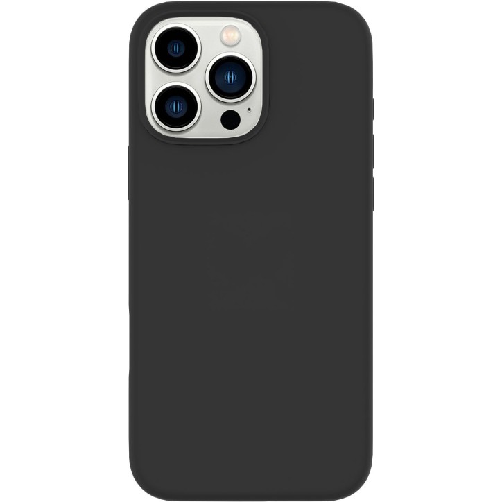 ES67120052 eSTUFF iPhone 16 Pro INFINITE RIGA Silicone Cover - Black - 76% recycled material Apple iPhone 16 Pro