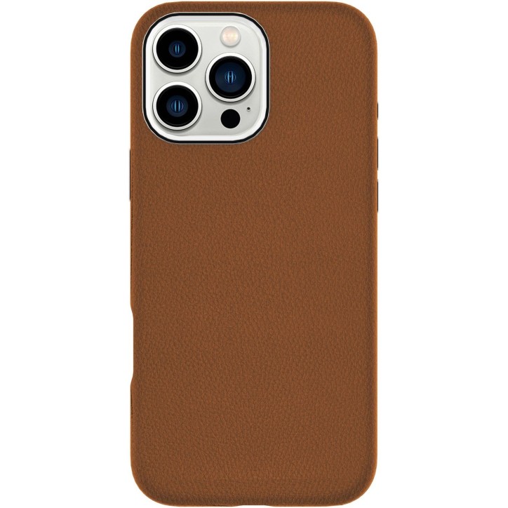 ES67160025 eSTUFF iPhone 16 Pro INFINITE VENICE Magnetic Leather Cover - Brown - 86% recycled material Apple iPhone 16 Pro