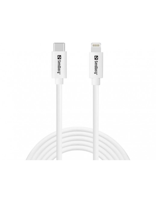 136-59 136-59 Sandberg USB-C PD to Lightning MFI, 2M NONE - Only use for non-battery items