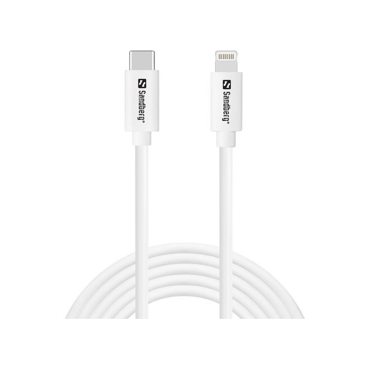 136-59 Sandberg USB-C PD to Lightning MFI, 2M NONE - Only use for non-battery items