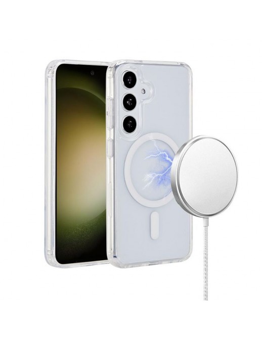 ES67403002 ES67403002 eSTUFF Samsung Galaxy S24+ INFINITE OSLO Magnetic Hybrid Cover - Transparent - 86% recycled plastic Sam...