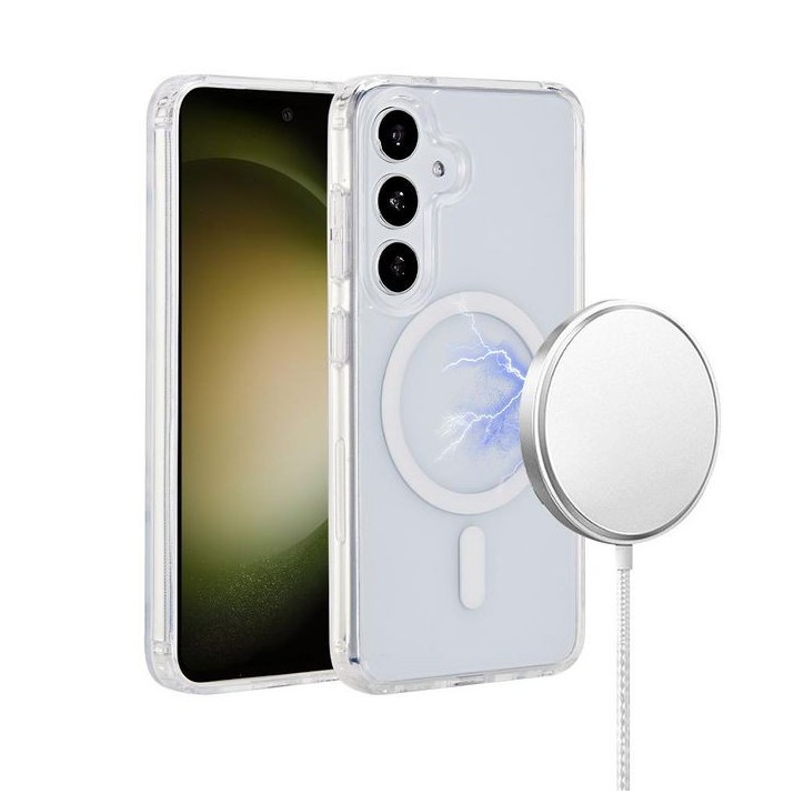 ES67403002 eSTUFF Samsung Galaxy S24+ INFINITE OSLO Magnetic Hybrid Cover - Transparent - 86% recycled plastic Samsung Galaxy (M