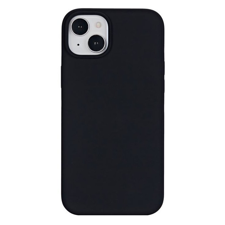 ES67120026 eSTUFF iPhone 15 Plus INFINITE RIGA Silicone Cover - Black - 76% recycled material Apple iPhone 15 Plus
