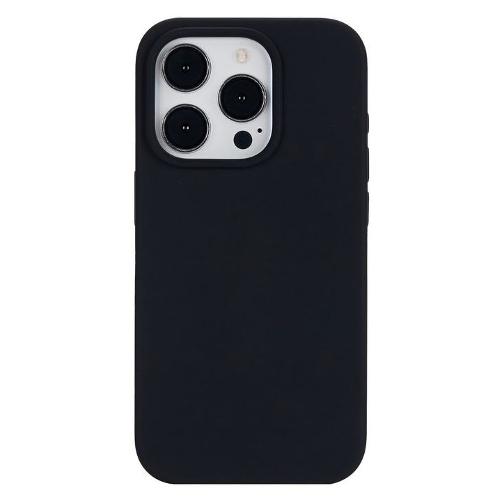 ES67150027-BULK eSTUFF iPhone 15 Pro INFINITE ROME Magnetic Silicone Cover - Black - 76% recycled material Apple iPhone 15 Pro