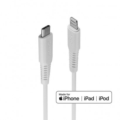 31316 31316 Lindy 1m USB Type C to Lightning Cable, White