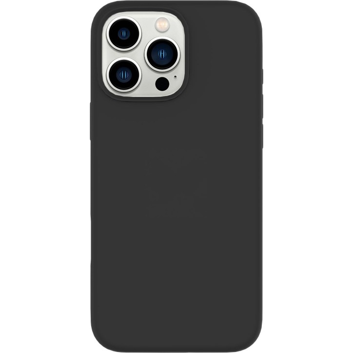 ES67120053-BULK eSTUFF iPhone 16 Pro Max INFINITE RIGA Silicone Cover - Black - 76% recycled material Apple iPhone 16 Pro Max