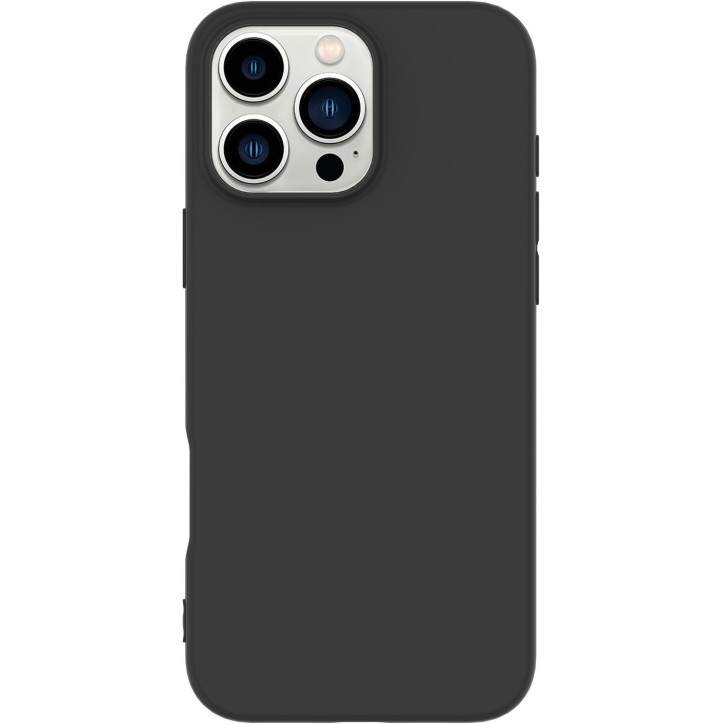 ES67101052-BULK eSTUFF iPhone 16 Pro INFINITE VIENNA TPU Cover - Black - 100% recycled plastic Apple iPhone 16 Pro