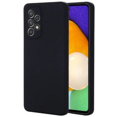 ES673220-BULK ES673220-BULK eSTUFF Samsung Galaxy A55 MADRID Silicone Cover - Black Samsung Galaxy (Mobilephone) A55 (2024)