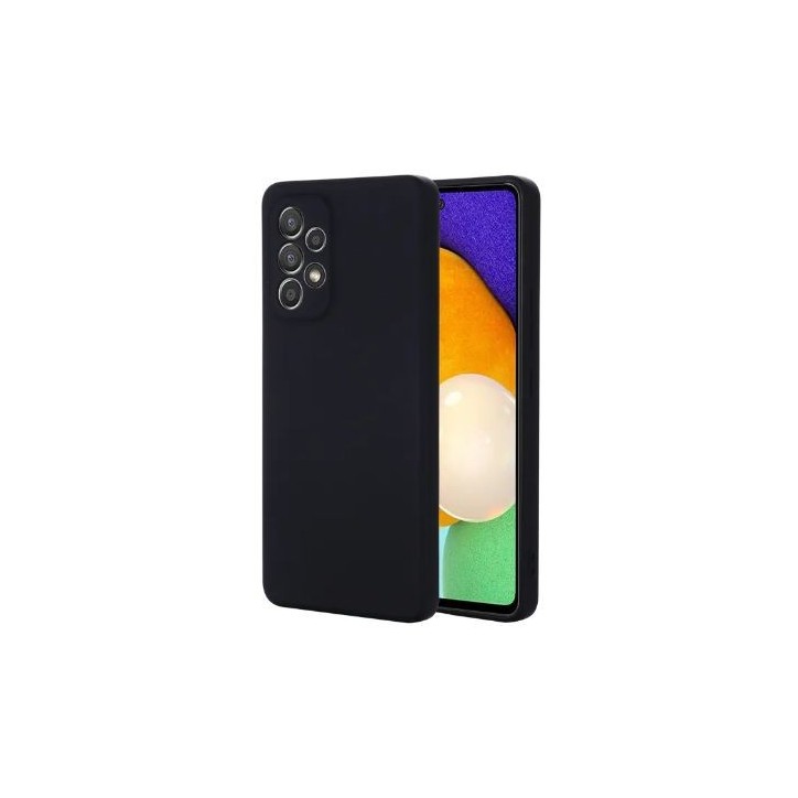 ES673220-BULK eSTUFF Samsung Galaxy A55 MADRID Silicone Cover - Black Samsung Galaxy (Mobilephone) A55 (2024)