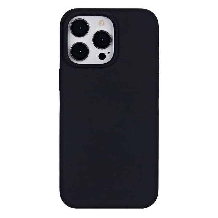 ES67120028-BULK eSTUFF iPhone 15 Pro Max INFINITE RIGA Silicone Cover - Black - 76% recycled material Apple iPhone 15 Pro Max