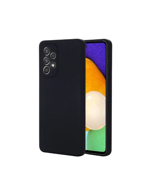 ES673218-BULK ES673218-BULK eSTUFF Samsung Galaxy A35 MADRID Silicone Cover - Black Samsung Galaxy (Mobilephone) A35 (2024)
