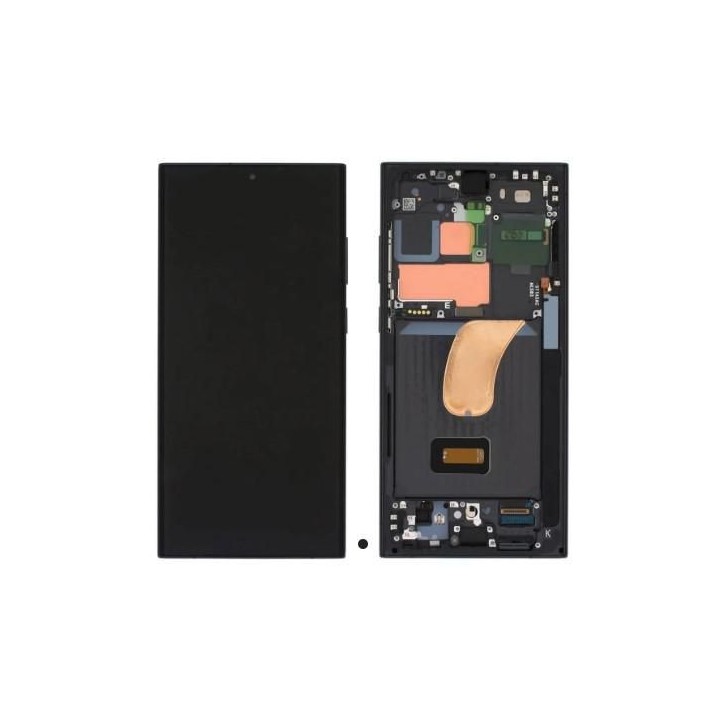 MSPP76024 CoreParts LCD For Samsung Galaxy S23 Ultra OLED Screen and Digitizer with Frame Assembly - without Logo - Black 076-14