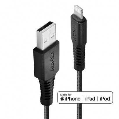 31292 31292 Lindy 2M Reinforced Usb Type A To Lightning Cable 875175