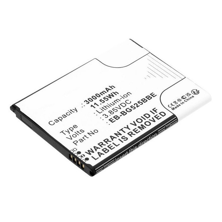 MBXSA-BA0202 CoreParts Battery for Samsung Mobile 11.55Wh 3.85V 3000mAh for Galaxy XCover 5 2021,SM-G525F,SM-G525F/DS,Galaxy XCo MBXSA-BA0202 CoreParts Battery for Samsung Mobile 11.55Wh 3.85V 3000mAh for Galaxy XCover 5 2021,SM-G525F,SM-G525F/DS,Galaxy XCo