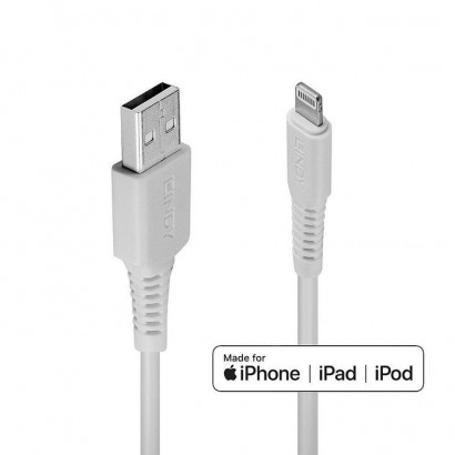 31326 Lindy 1M Usb To Lightning Cable White 875499