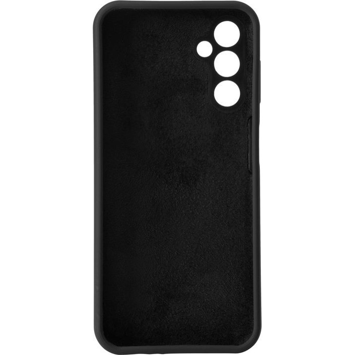 ES673214-BULK eSTUFF Samsung Galaxy A14 4G MADRID Silicone Cover - Black Samsung Galaxy (Mobilephone) A14 (2023)