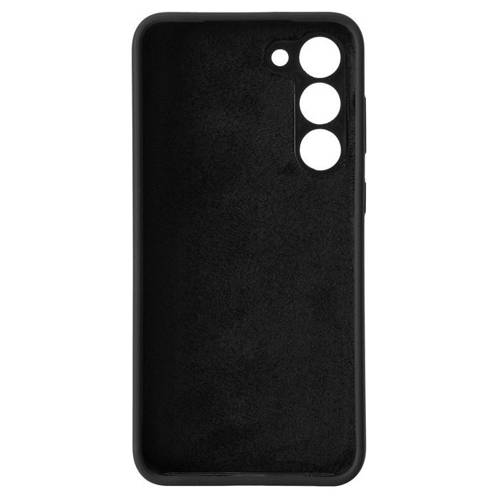 ES673201-BULK eSTUFF Samsung Galaxy S23+ MADRID Silicone Cover - Black Samsung Galaxy (Mobilephone) S23+