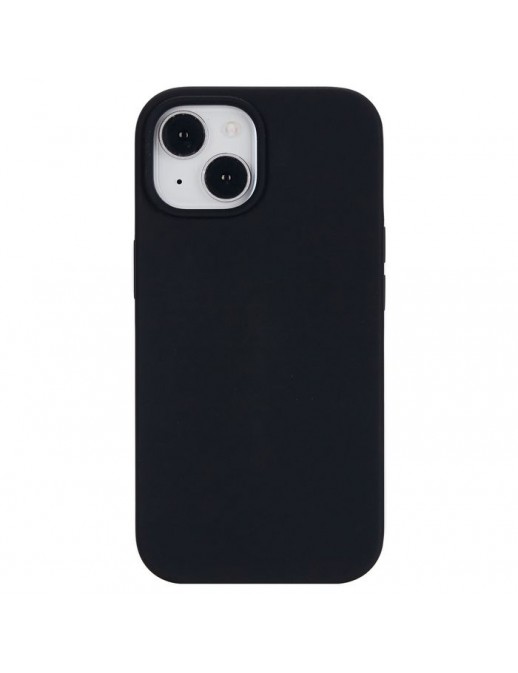 ES67150025 ES67150025 eSTUFF iPhone 15 INFINITE ROME Magnetic Silicone Cover - Black - 76% recycled material Apple iPhone 15