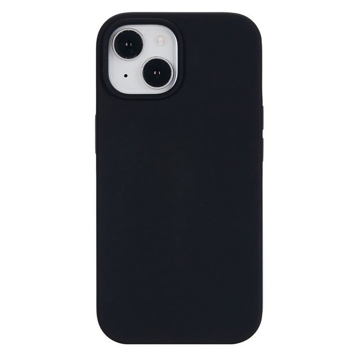 ES67150025 eSTUFF iPhone 15 INFINITE ROME Magnetic Silicone Cover - Black - 76% recycled material Apple iPhone 15