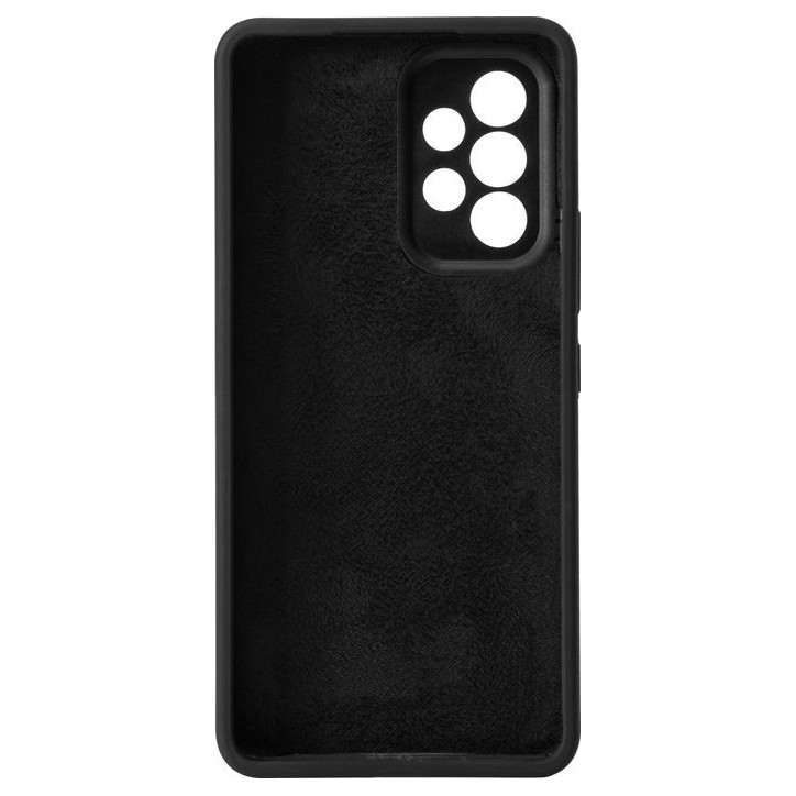 ES673195-BULK eSTUFF Samsung Galaxy A53 5G MADRID Silicone Cover - Black Samsung Galaxy (Mobilephone) A53 5G (2022)