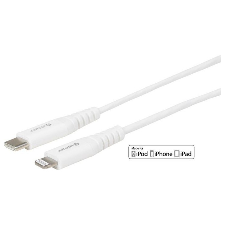 ES602021 eSTUFF USB-C Lightning Cable MFI 0,5m White MK0X2ZM/A, MQGJ2ZM/A, MX0K2ZM/A Apple iPad Pro 9.7-inch, Pro 12.9-inch (201