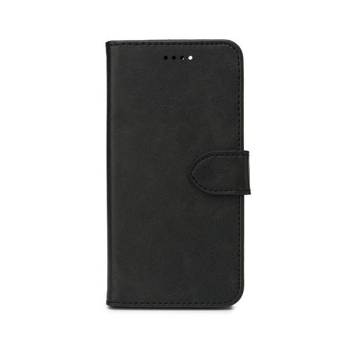 ES67110002-BULK eSTUFF iPhone 12 WALES PU Wallet Cover - Black Apple iPhone 12