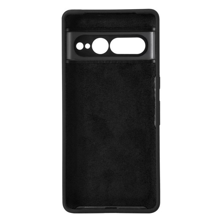 ES678151-BULK eSTUFF Google Pixel 7 Pro MADRID Silicone Cover - Black Google Mobile Pixel 7 Pro