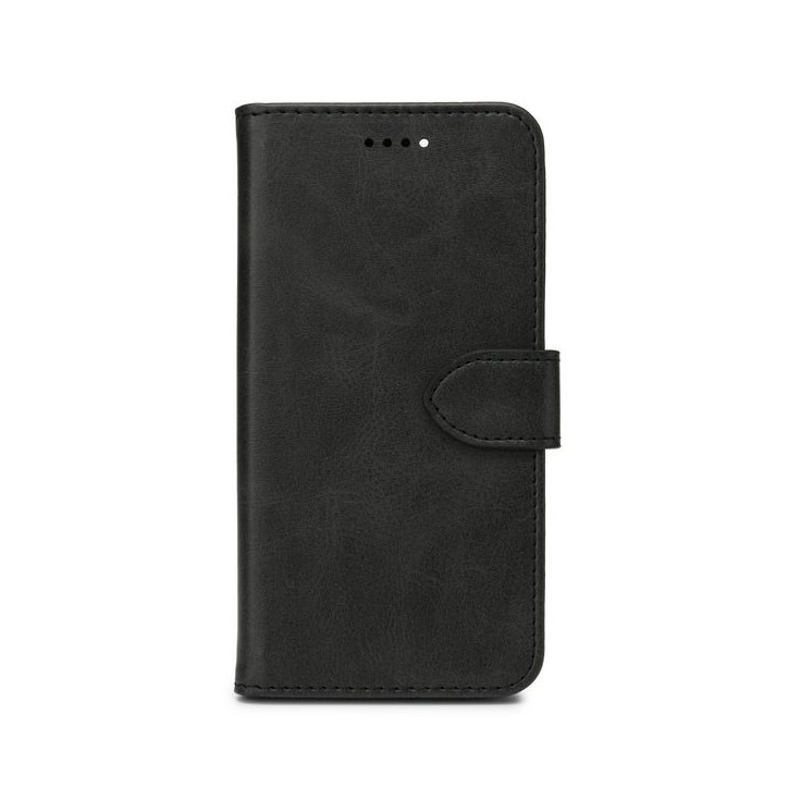 ES67110003-BULK eSTUFF iPhone 13 WALES PU Wallet Cover - Black Apple iPhone 13