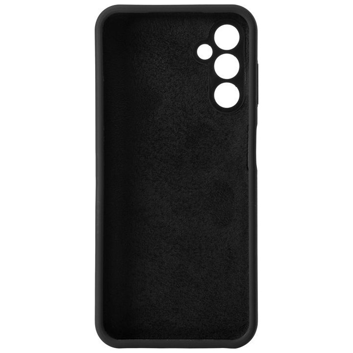 ES673213-BULK eSTUFF Samsung Galaxy A14 5G MADRID Silicone Cover - Black Samsung Galaxy (Mobilephone) A14 5G (2023)