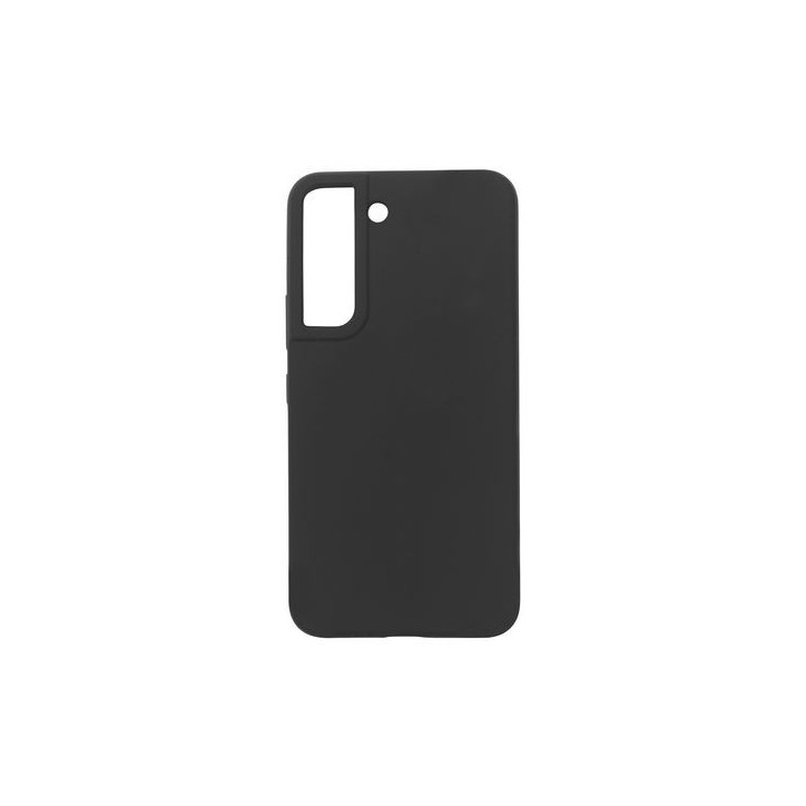 ES673188-BULK eSTUFF Samsung Galaxy S22 MADRID Silicone Cover - Black Samsung Galaxy (Mobilephone) S22 5G