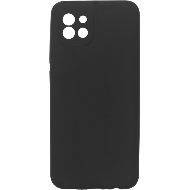 ES673191-BULK eSTUFF Samsung Galaxy A03 MADRID Silicone Cover - Black Samsung Galaxy (Mobilephone) A03 (2022)