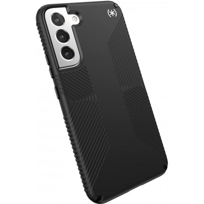 144233-D143 144233-D143 Speck Presidio2 Grip Samsung Galaxy S22+ Case, Black/Black/White
