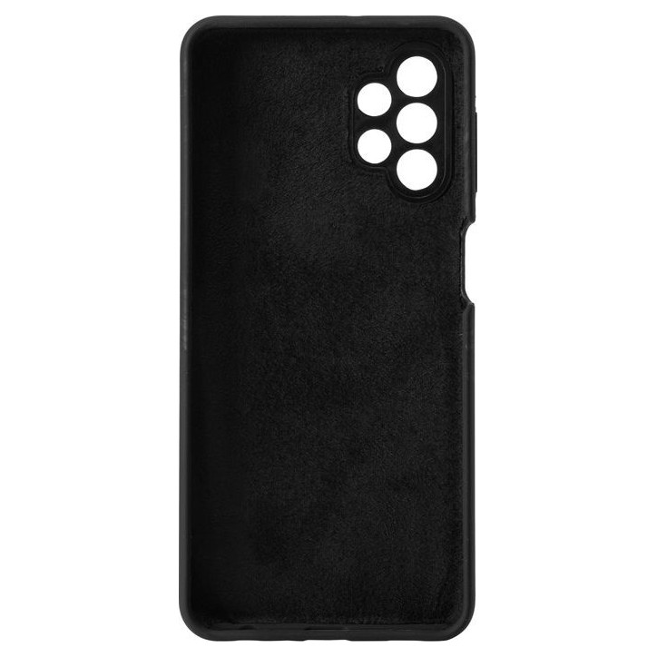ES673185-BULK eSTUFF Samsung Galaxy A32 5G MADRID Silicone Cover - Black Samsung Galaxy (Mobilephone) A32 5G (2021)