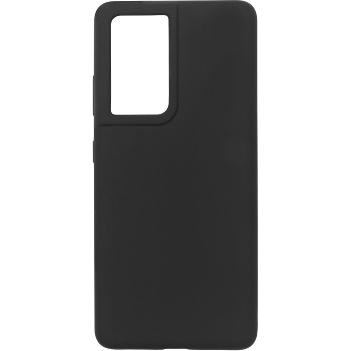 ES673180-BULK eSTUFF Samsung Galaxy S21 Ultra 5G MADRID Silicone Cover - Black Samsung Galaxy (Mobilephone) S21 Ultra 5G