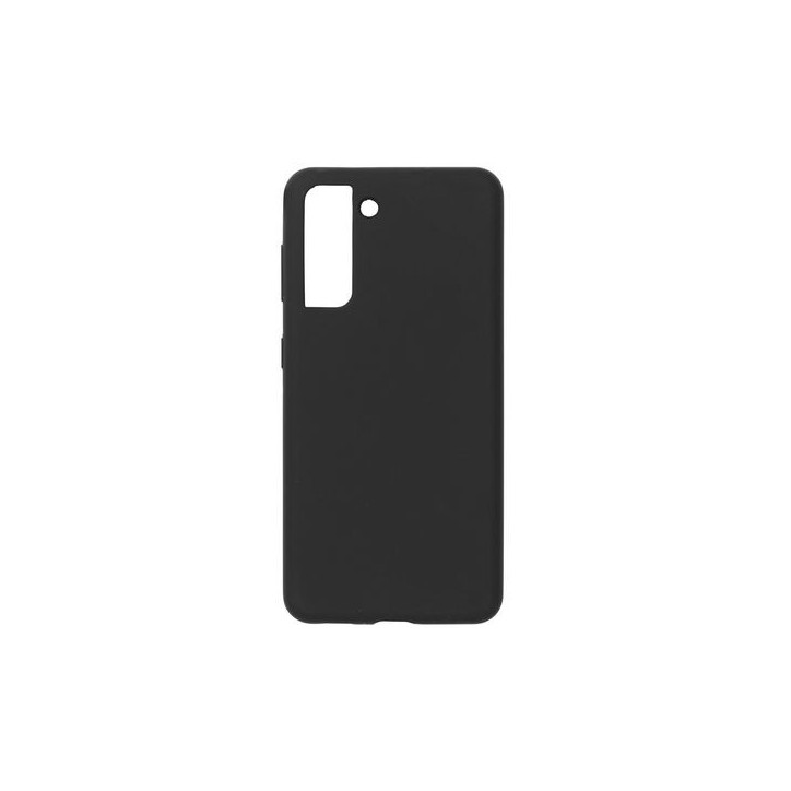 ES673178-BULK eSTUFF Samsung Galaxy S21 5G MADRID Silicone Cover - Black Samsung Galaxy (Mobilephone) S21 5G