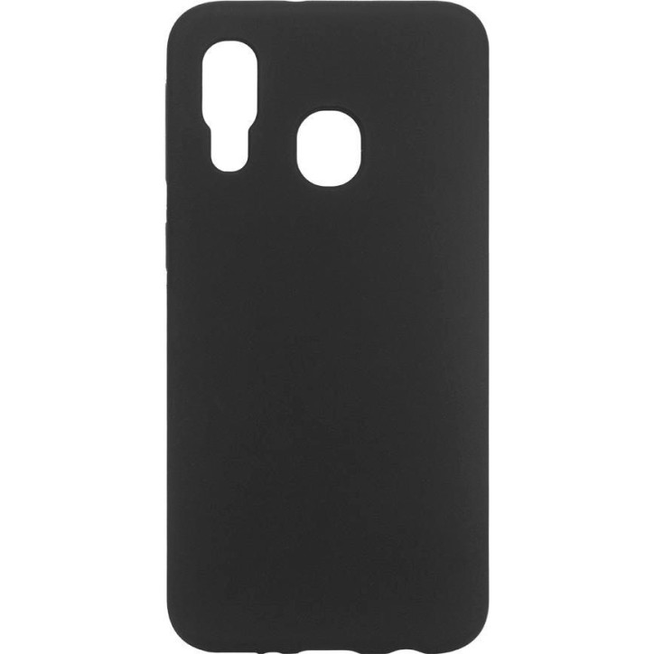 ES673141-BULK eSTUFF Samsung Galaxy A40 MADRID Silicone Cover - Black Samsung Galaxy (Mobilephone) A40 (2019)