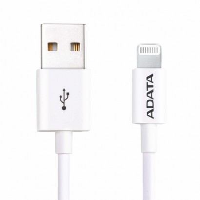 AMFIPL-1M-CWH ADATA Lightning & Sync Cable white, for iPod, iPhone, iPad