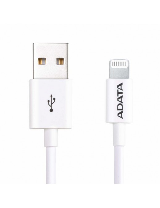 AMFIPL-1M-CWH ADATA Lightning & Sync Cable white, for iPod, iPhone, iPad