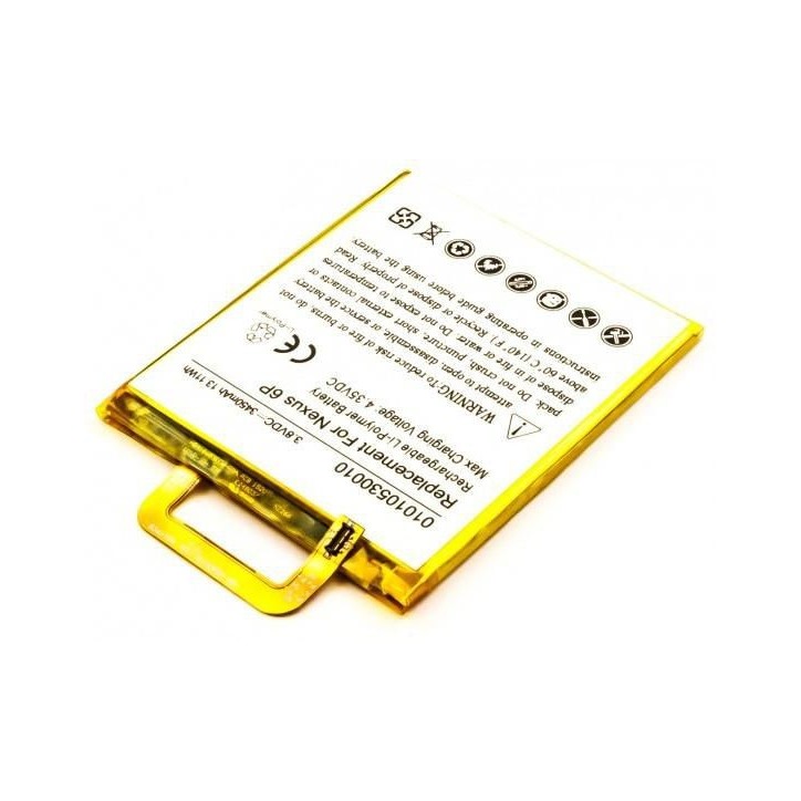MBXHU-BA0005 CoreParts Battery for Mobile 13.1Wh Li-Pol 3.8V. 3450mAh Huawei Nexus 6P, NEXUS 6P A1, NEXUS 6P A2, ANGLER, H1511, 