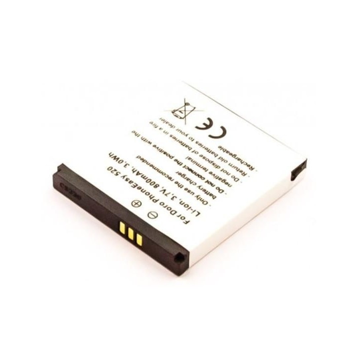 MBXMISC0055 CoreParts Battery for Mobile 3.0Wh Li-ion 3.7V 800mAh PhoneEasy 520, 520x, 606, 613, 621, 622, 623, 624, 626, 631, 6
