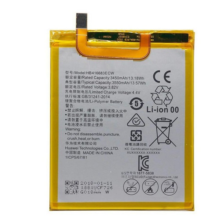 MBXGO-BA0002 CoreParts Battery for Mobile 13.1Wh Li-Pol 3.8V 3450mAh Google Nexus 6P A1 & A2 and Huawei H1512 Angler H1511 HB416