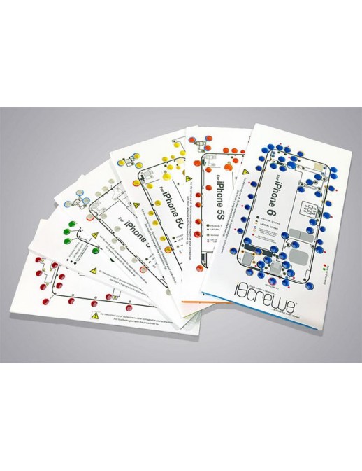 MOBX-TOOLS-043 MOBX-TOOLS-043 CoreParts iScrews for iPhone 7, White Apple iPhone 7 Plus, 7