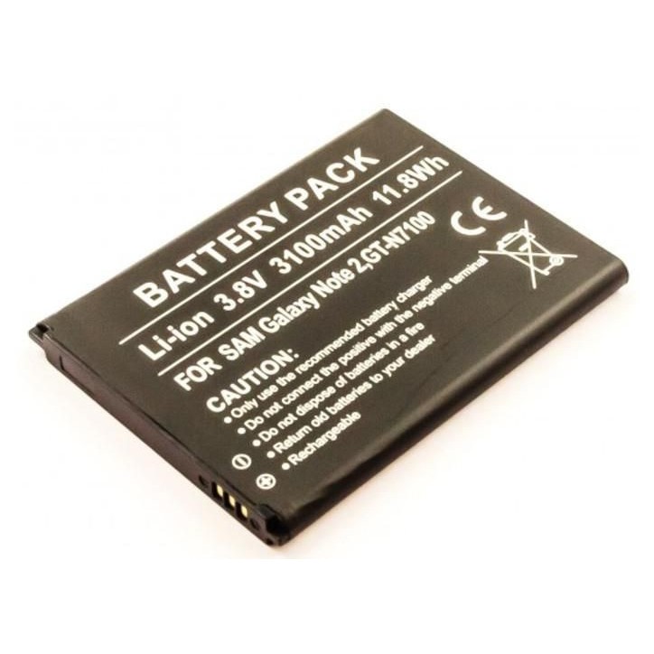 MSPP4112 CoreParts Battery for Samsung Mobile 8.14Wh Li-ion 3.8V 2200mAh, Samsung Galaxy Note 2 N7100 EB595675LU, EB-L1J9LVD, GH