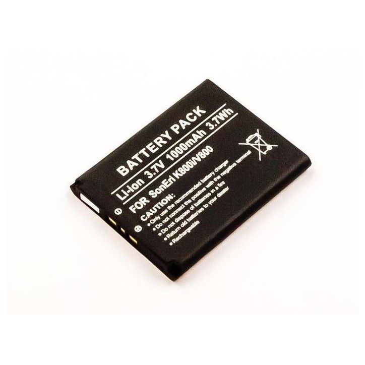 MSPP0156 CoreParts Battery for Sony Mobile 3.7Wh Li-ion 3.7V 1000mAh, Sony Ericsson BST-33 BST-33 Sony Ericsson Mobile Z750, Z61